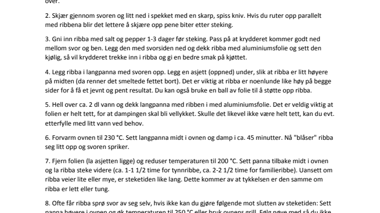 Slik steker du ribbe