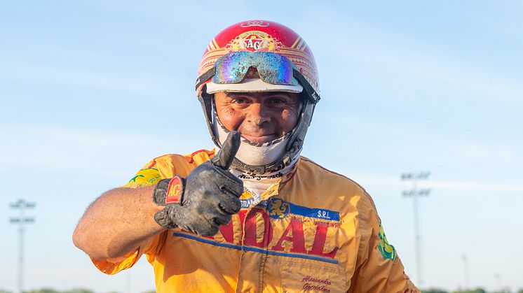 Alessandro Gocciadoro har fått en inbjudan till Åbergs med sin stjärna Alrajah One. Foto: Mikael Rosenquist