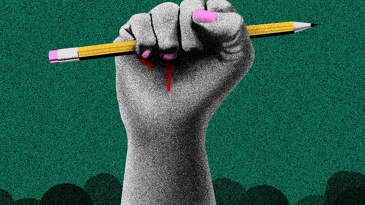 Sveriges finalbidrag (bilden) i Women Cartoonists International Award är signerat Karin Sunvisson, vinnare av EWK-priset 2019.