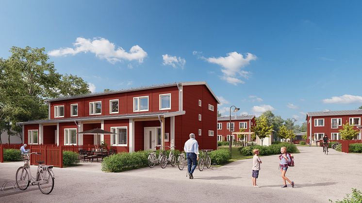 Brf Allén - 3D-bild av området