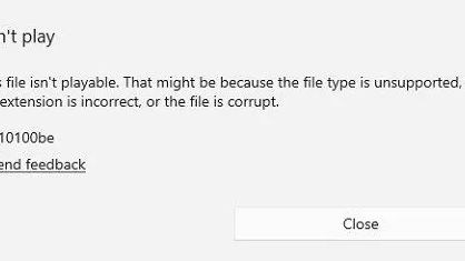 Wie kann ich den Videofehler 0xc10100be unter Windows 10/11 beheben?