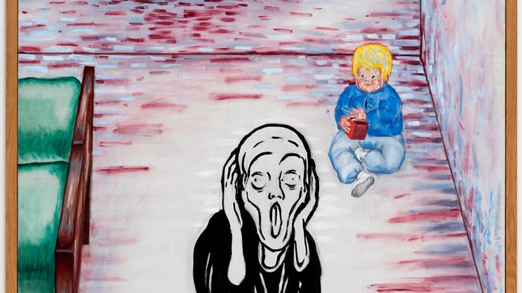Anna Sjödahl "Vår i Hallonbergen, 1972". Foto: Borås konstmuseum