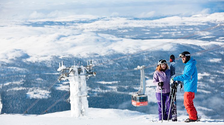 SkiStar Åre: At the top of Mount Åreskutan in November