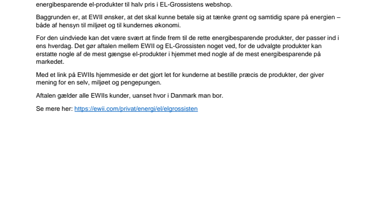 Den billigste strøm er den du ikke bruger