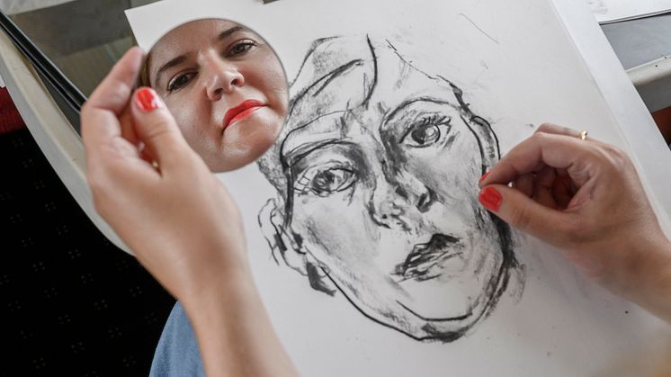 Art aficionados were challenged to create their best self-portraits 