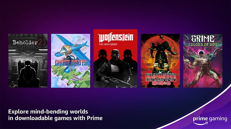 Prime Gaming April Content Update: Wolfenstein: The New Order Headlines with 15 Games 