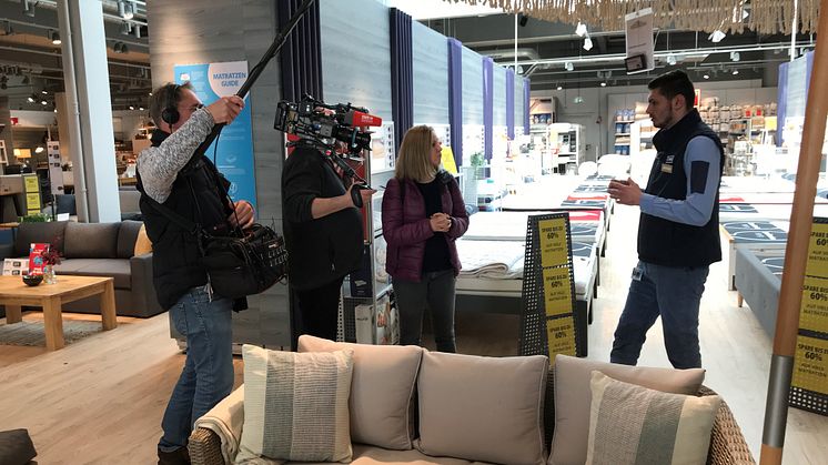 Pascal beim TV-Dreh mit dem SWR