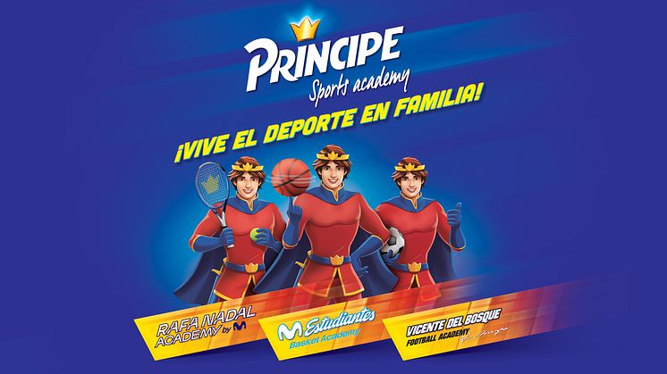 Príncipe crea Príncipe Sports Academy para fomentar un estilo de vida activo con el apoyo de Rafa Nadal Academy by Movistar, Vicente del Bosque Football Academy y Movistar Estudiantes Academy