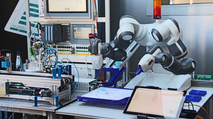 Ein Lernsystem: Roboter zum "Anfassen".