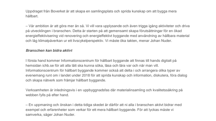 Hållbart byggande – nu ökar vi takten
