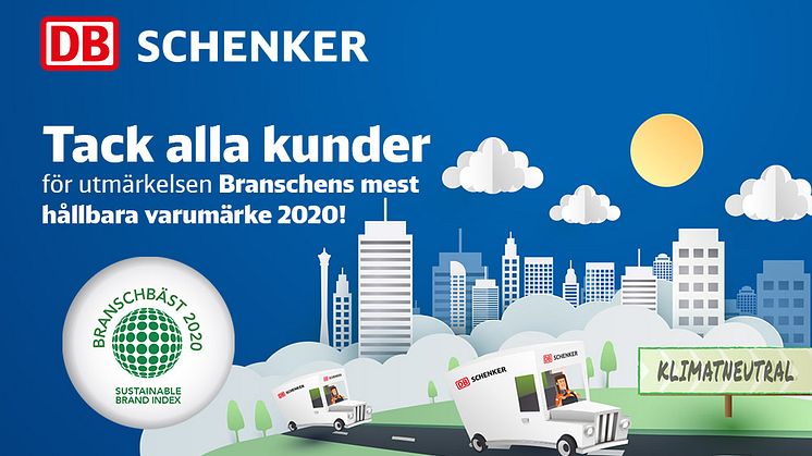 DB Schenker är bäst i branschen på hållbarhet