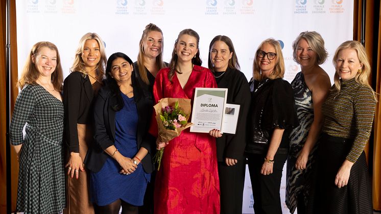 Gala Female Tech Engineer 2024 - vinnare med partnerföretag