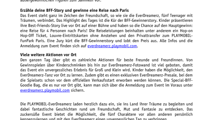 Großes EverDreamerz-Event in Nürnberg: Die EverDreamerz von PLAYMOBIL feiern Weltpremiere