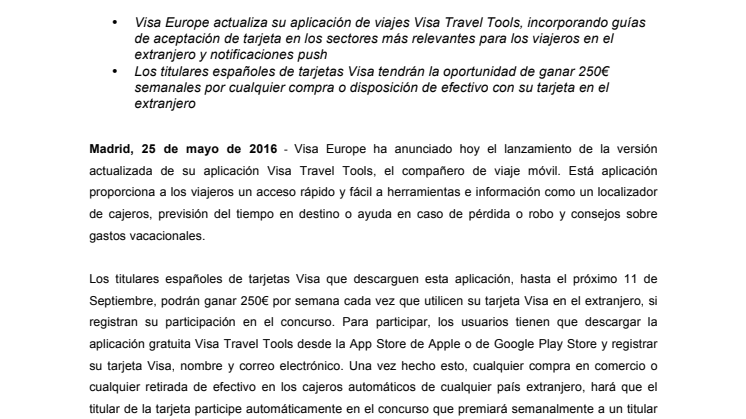Utiliza tu tarjeta Visa en el extranjero y saldrás ganando