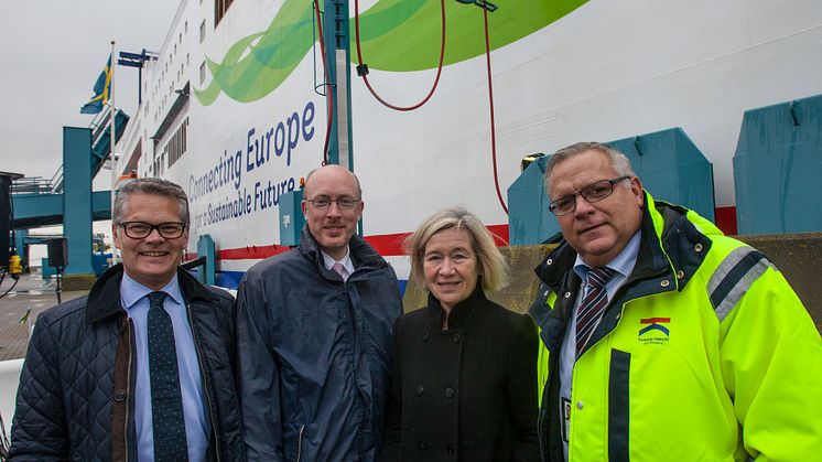 Invigning av landström i Trelleborgs Hamn den 23 oktober 2017