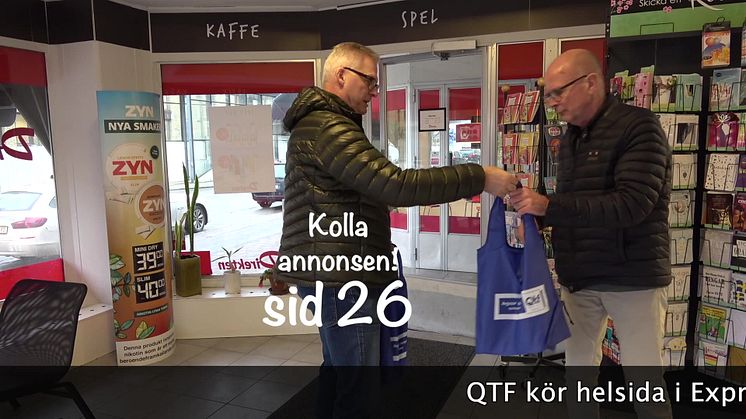 EXTRA, EXTRA – QTF KÖPER EXPRESSEN!