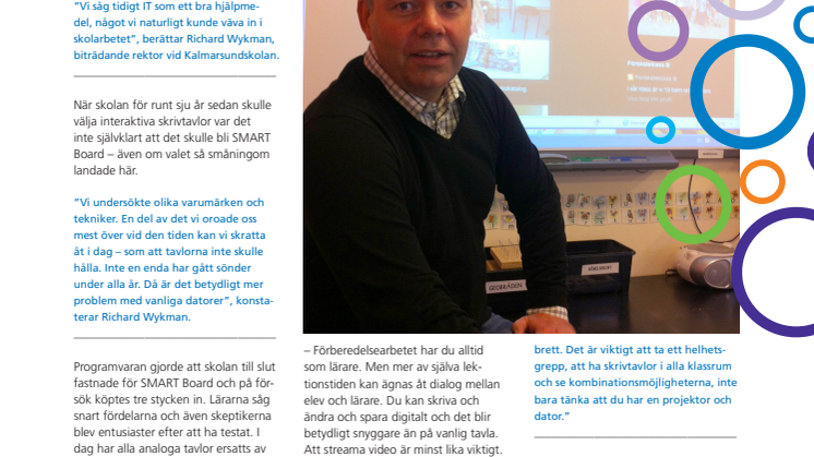 Helhetsgreppet viktig när Kalmarsundsskolan satsade på SMART Board