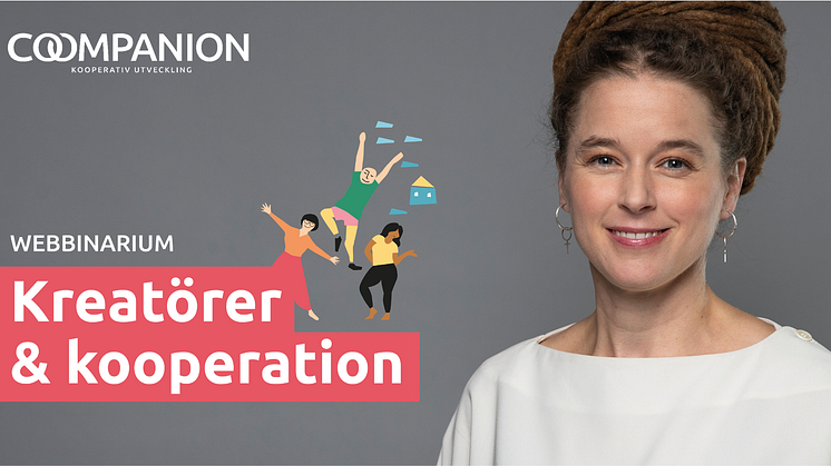 Demokrati- och kulturminister Amanda Lind medverkar i Coompanions webinar Kreatörer & kooperation 26 mars 2021