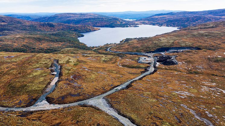 Geitfjellet vindpark okt 2018 internveier