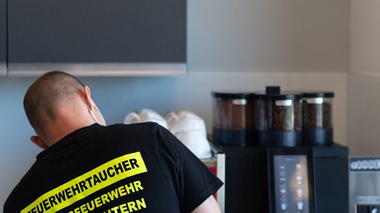 Feuer und Flamme für Kaffee in Spitzenqualität - Feuerwehr Kaiserslautern setzt als Testanwender auf die WMF 1300 S