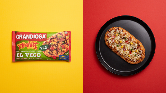 ​En vegetarisk nyhet från stenugnspizzerian i Vansbro: El Vego från Grandiosa