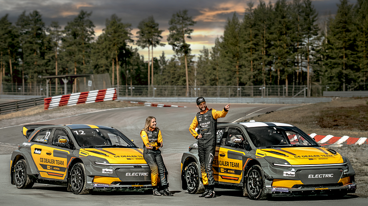 Klara Andersson och NIclas Grönholm, CE Dealer Team by Volvo Construction Equipment