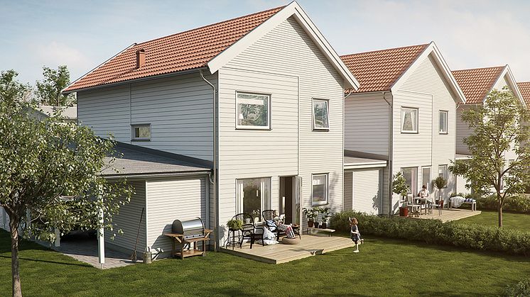 Kedjehus i trä från BoKlok 