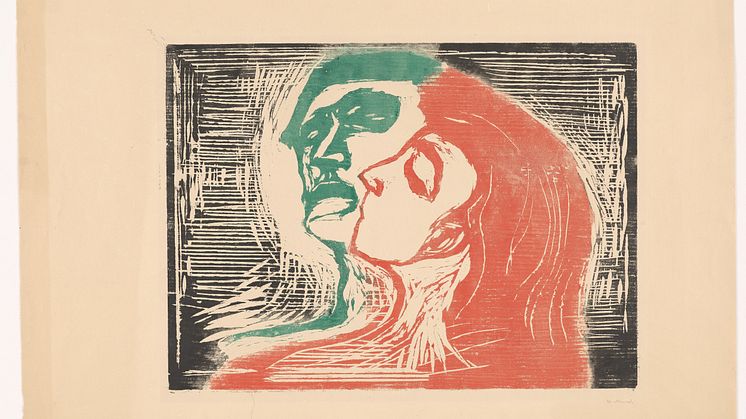 Edvard Munch: Hode ved hode / Head by Head (1905) 