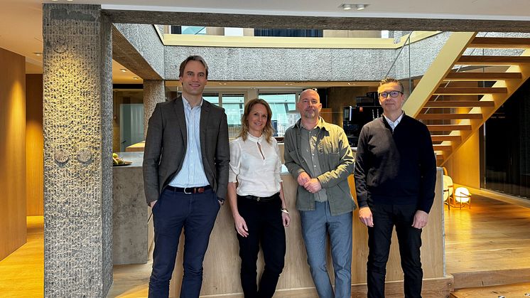 Från vänster, Håkon Glimstad Kristiansen, Mia Malmros, Magnus Ohlsson och Mats Larsson