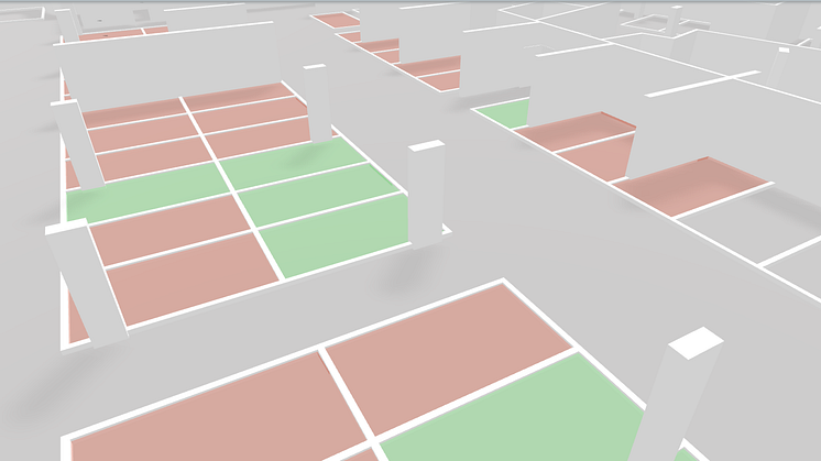 Floor Plan with parking view. 