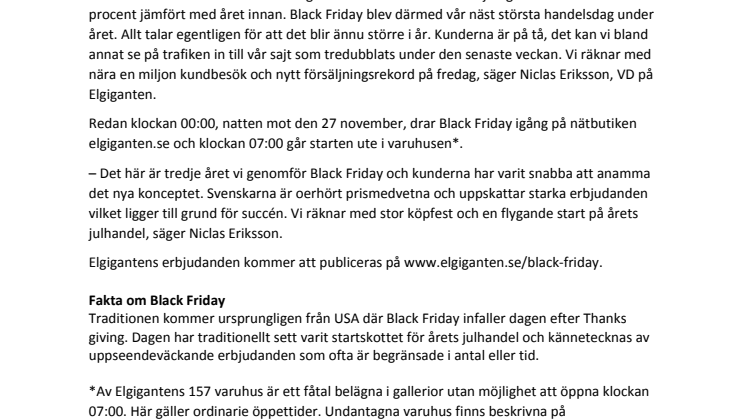 Nya försäljningsrekord att vänta på Black Friday