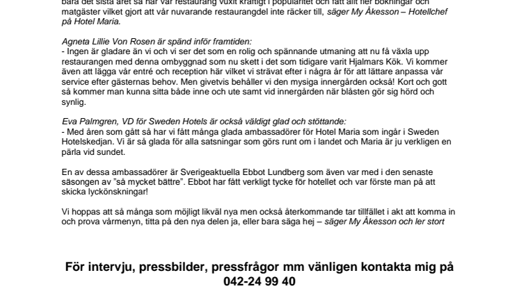 Hotel Maria bygger till!