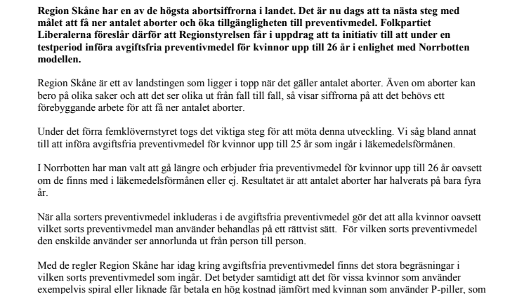 Fria preventivmedel för kvinnor upp till 26 år blir verklighet