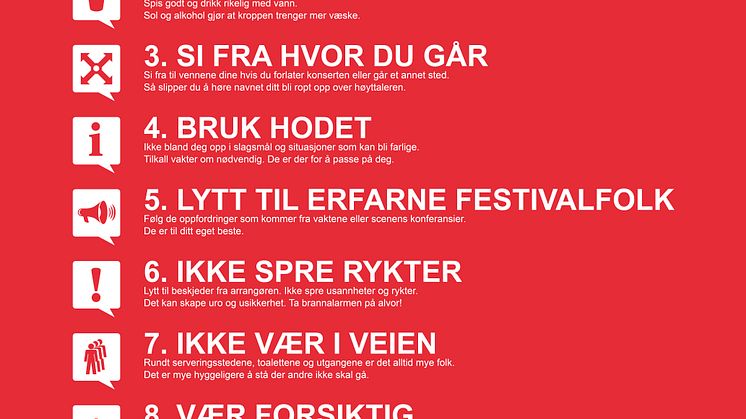 Festivalvettreglene 2016