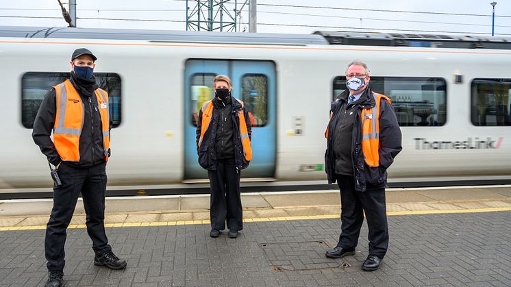 Lifesaver award winners at a Hertfordshire station