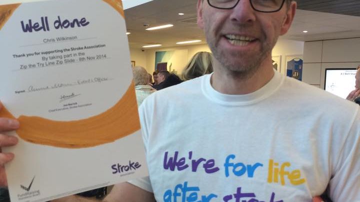 Royal Mail employee takes to the skies for the Stroke Association