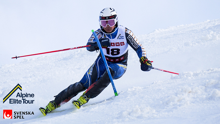 Sundsvallsåkaren Lucas Kongsholm ligger trea i Svenska Spel Alpine Elite Tour inför slalomtävlingarna i Sundsvall