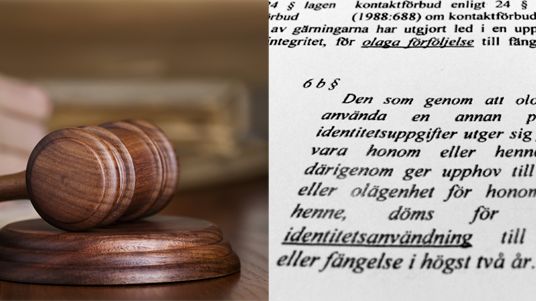 Ny lag idag: Upp till två års fängelse för ID-stöld 