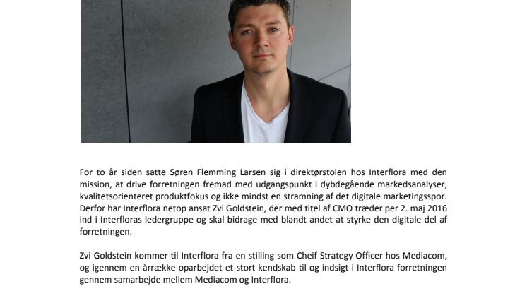 Interflora gøder nye digitale marker med ny CMO