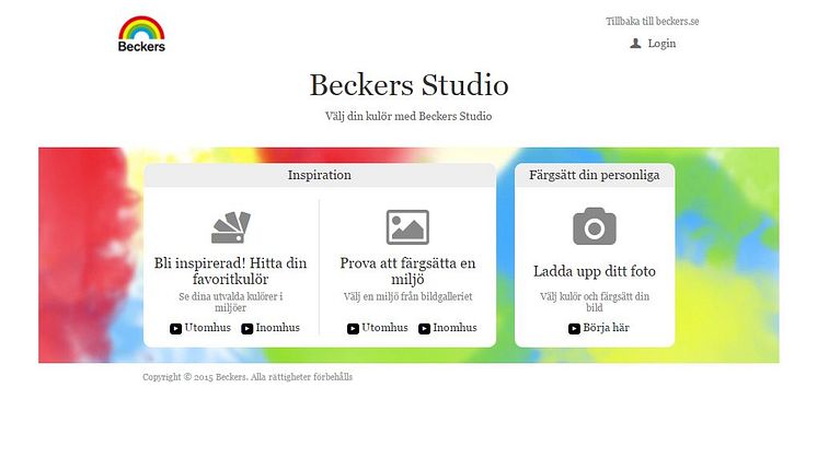 Beckers STUDIO startsida