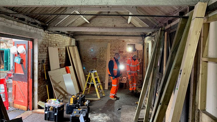 Burgess Hill wait room work in progress 02 hires