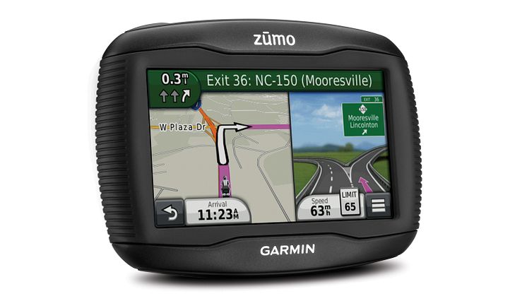Garmin® zūmo® 350LM: MC-navigator med fria kartuppdateringar