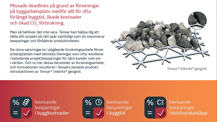 Ny innovativ ännu effektivare geogrid från Tensar!