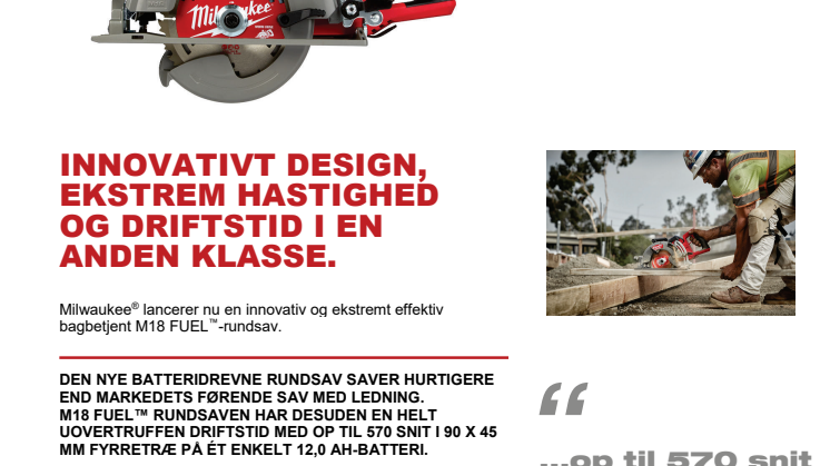 INNOVATIVT DESIGN, EKSTREM HASTIGHED  OG DRIFTSTID I EN  ANDEN KLASSE