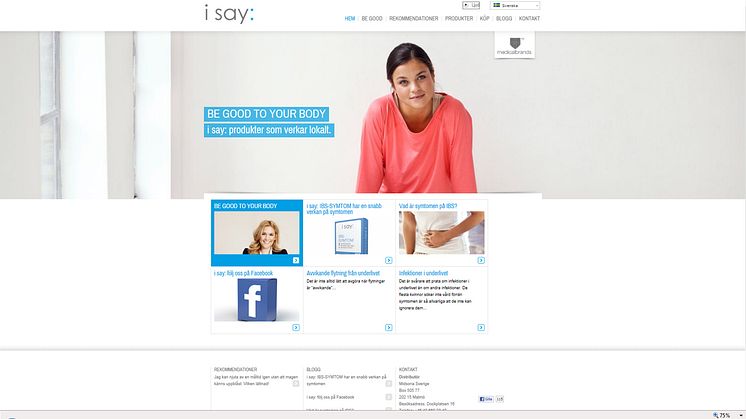 i say: har ny informativ webbplats 