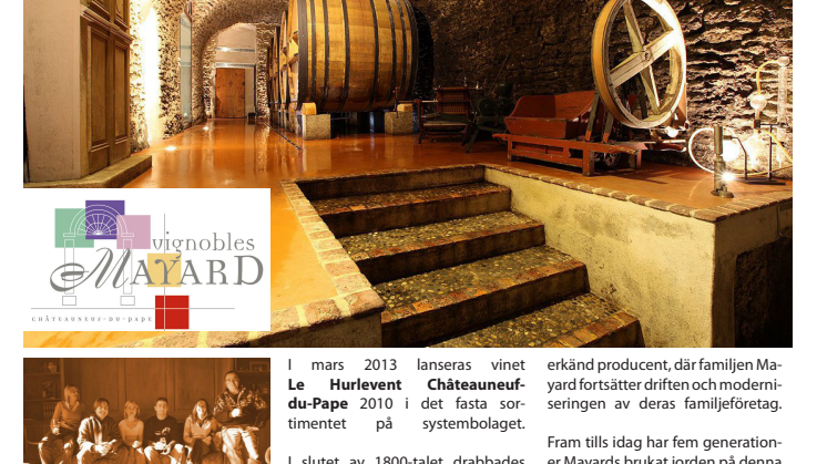 Le Hurlevent - Châteauneuf du Pape 2010 lanseras 1 Mars i det fasta sortimentet för 159:-