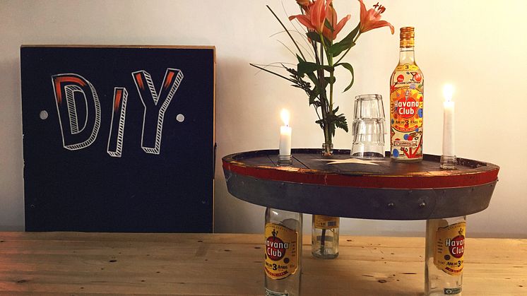 Ein echtes Unikat – der Havana Club Upcycling-Tisch