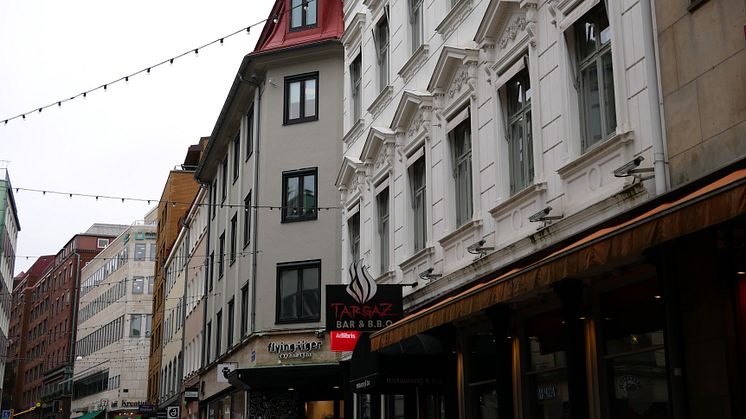Ny ljusslinga resultat av samverkan på Kungsgatan i Göteborg. Foto: Innerstaden Göteborg