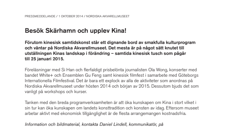 Besök Skärhamn och upplev Kina!