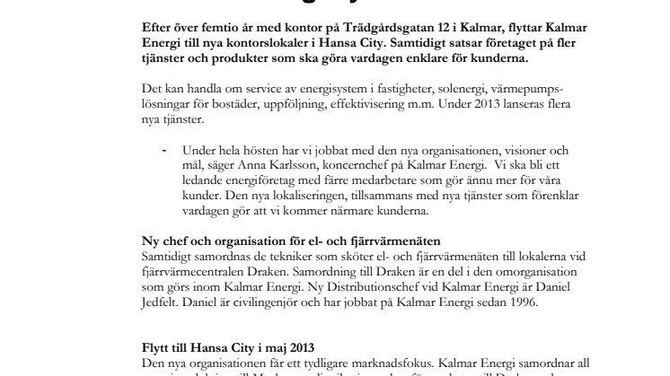 Kalmar Energi flyttar